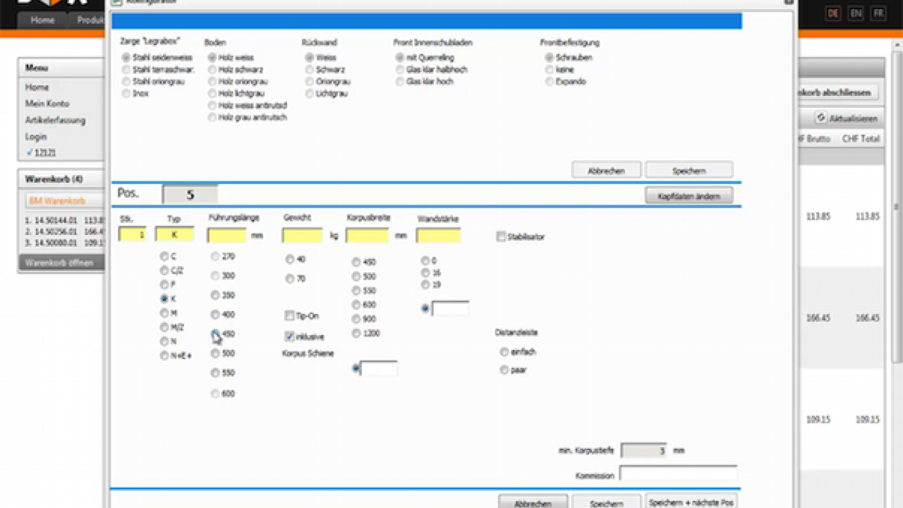 Sarna Granol Fassadenkonfigurator
